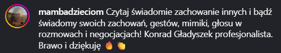 Rekomendacja uczestnika warsztatu 4
